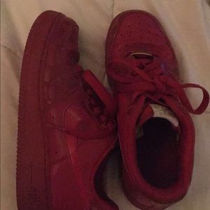Red air force ones